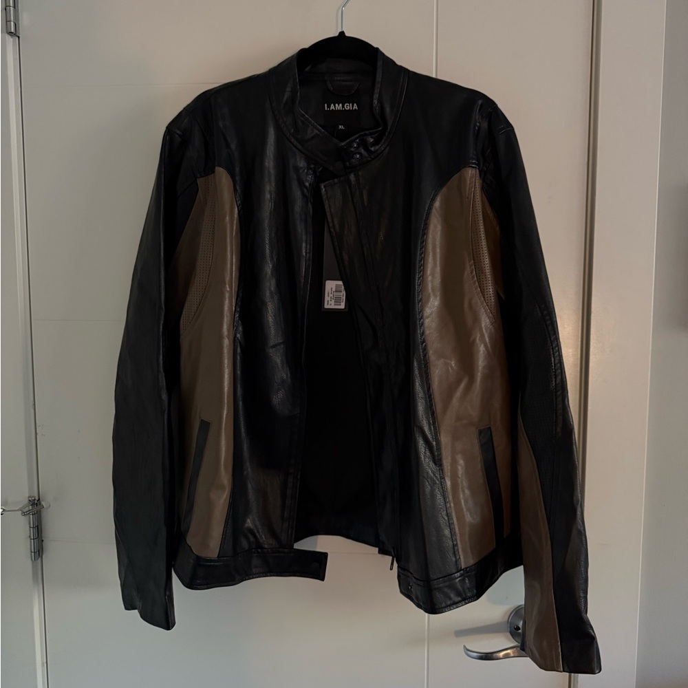 I.AM.GIA Black/Brown Racer Jacket